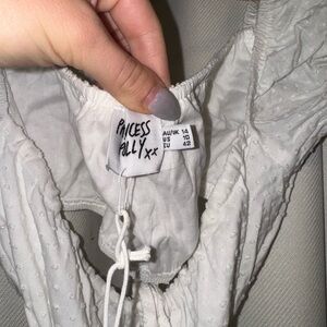 White princess polly dress with cut outs. NWT